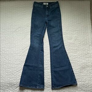 Free People We the Free Brooke Flare Jeans - Dark Wash Size 24